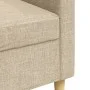 Cream-colored 3-seater fabric sofa, 210 cm. by , Sofas - Ref: Foro24-4007416, Price: 307,79 €, Discount: %