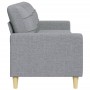 Dreisitziges Sofa aus hellgrauem Stoff, 210 cm. von , Sofas - Ref: Foro24-4007414, Preis: 276,62 €, Rabatt: %