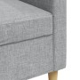 Dreisitziges Sofa aus hellgrauem Stoff, 210 cm. von , Sofas - Ref: Foro24-4007414, Preis: 276,62 €, Rabatt: %