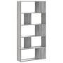5-level Sonoma gray wood bookshelf 80.5x23.5x162.5 cm by , Bookcases and shelves - Ref: Foro24-852776, Price: 82,74 €, Discou...