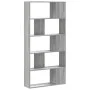 5-level Sonoma gray wood bookshelf 80.5x23.5x162.5 cm by , Bookcases and shelves - Ref: Foro24-852776, Price: 81,48 €, Discou...