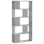 Bücherregal mit 5 Ebenen aus grauem Holz und Beton, 80,5x23,5x162,5 cm. von , Bücherregale und Regale - Ref: Foro24-852774, P...