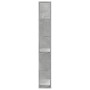 Bücherregal mit 5 Ebenen aus grauem Holz und Beton, 80,5x23,5x162,5 cm. von , Bücherregale und Regale - Ref: Foro24-852774, P...