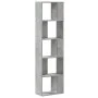 5-level gray wood and concrete bookshelf 45x23.5x162.5 cm by , Bookcases and shelves - Ref: Foro24-852783, Price: 53,39 €, Di...
