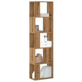 Handcrafted oak wood 5-level bookshelf 80.5x23.5x162.5 cm by , Bookcases and shelves - Ref: Foro24-852788, Price: 71,93 €, Di...