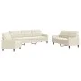 Sofagarnitur mit 3-teiligen cremefarbenen Samtkissen. von , Sofas - Ref: Foro24-3278439, Preis: 707,60 €, Rabatt: %