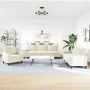 Sofagarnitur mit 3-teiligen cremefarbenen Samtkissen. von , Sofas - Ref: Foro24-3278439, Preis: 707,60 €, Rabatt: %