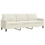 Sofagarnitur mit 3-teiligen cremefarbenen Samtkissen. von , Sofas - Ref: Foro24-3278439, Preis: 707,60 €, Rabatt: %