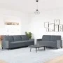 Zweiteiliges Sofaset mit dunkelgrauen Samtkissen. von , Sofas - Ref: Foro24-3278472, Preis: 470,52 €, Rabatt: %