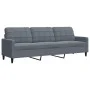 Set of sofas with 2 dark gray velvet cushions by , Sofas - Ref: Foro24-3278472, Price: 470,52 €, Discount: %