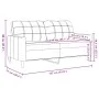Zweiteiliges Sofaset mit dunkelgrauen Samtkissen. von , Sofas - Ref: Foro24-3278472, Preis: 470,52 €, Rabatt: %