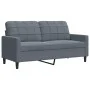 Dreiteiliges Sofaset mit dunkelgrauen Samtkissen. von , Sofas - Ref: Foro24-3278432, Preis: 603,06 €, Rabatt: %