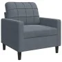 Dreiteiliges Sofaset mit dunkelgrauen Samtkissen. von , Sofas - Ref: Foro24-3278432, Preis: 603,06 €, Rabatt: %