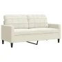 Set of 2-piece cream velvet sofas with cushions by , Sofas - Ref: Foro24-3278479, Price: 551,52 €, Discount: %