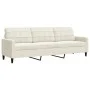Set of 2-piece cream velvet sofas with cushions by , Sofas - Ref: Foro24-3278479, Price: 551,52 €, Discount: %