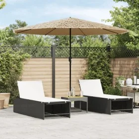 Garden umbrella with brown steel pole 324x324x247 cm by , Umbrellas - Ref: Foro24-4005109, Price: 106,58 €, Discount: %