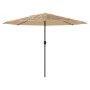 Garden umbrella with brown steel pole 324x324x247 cm by , Umbrellas - Ref: Foro24-4005109, Price: 103,03 €, Discount: %
