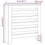 Heizkörperverkleidung aus grauem Sonoma-Ingenieurholz 78x20x82 cm. von , Zubehör für Heizkörper - Ref: Foro24-852686, Preis: ...
