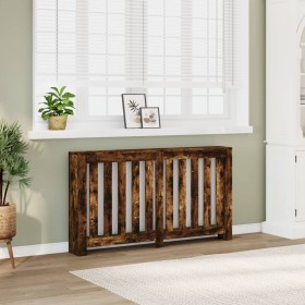Radiator cover in smoked oak wood color, 149x20x82 cm. by , Accessories for heating radiators - Ref: Foro24-852748, Price: 69...