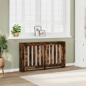 Radiator cover in smoked oak wood color, 149x20x82 cm. by , Accessories for heating radiators - Ref: Foro24-852748, Price: 74...