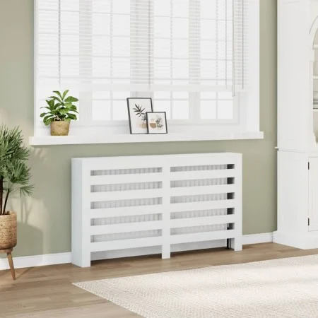 Heizkörperverkleidung aus weißem Ingenieurholz 149x20x82 cm von , Zubehör für Heizkörper - Ref: Foro24-852699, Preis: 83,42 €...