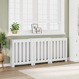 Engineered wood radiator cover in white, 205x21.5x83.5 cm by , Accessories for heating radiators - Ref: Foro24-852762, Price:...