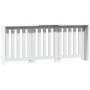 Engineered wood radiator cover in white, 205x21.5x83.5 cm by , Accessories for heating radiators - Ref: Foro24-852762, Price:...