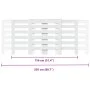 Engineered wood radiator cover in white, 205x21.5x83.5 cm by , Accessories for heating radiators - Ref: Foro24-852717, Price:...