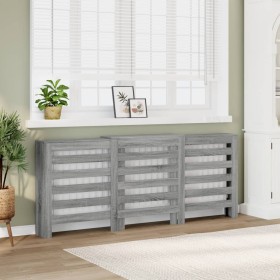 Radiator cover in Sonoma grey wood, 205x21.5x83.5 cm. by , Accessories for heating radiators - Ref: Foro24-852722, Price: 80,...
