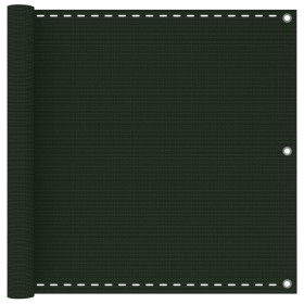 Dark green HDPE balcony awning 90x600 cm by vidaXL, Umbrellas - Ref: Foro24-310975, Price: 27,55 €, Discount: %