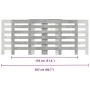 Radiator cover in gray wood concrete 205x21.5x83.5 cm by , Accessories for heating radiators - Ref: Foro24-852720, Price: 78,...