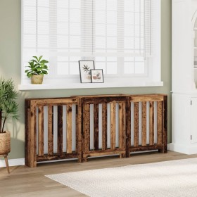 Radiator cover in aged wood color, 205x21.5x83.5 cm by , Accessories for heating radiators - Ref: Foro24-852769, Price: 92,07...