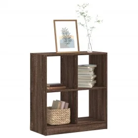 Estantería de madera de ingeniería marrón roble 68,5x32x75 cm de , Librerías y estanterías - Ref: Foro24-852813, Precio: 45,8...