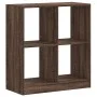 Estantería de madera de ingeniería marrón roble 68,5x32x75 cm de , Librerías y estanterías - Ref: Foro24-852813, Precio: 45,8...