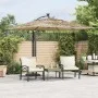 Sombrilla de jardín con LEDs poste acero marrón 269x269x235 cm de , Sombrillas - Ref: Foro24-4005087, Precio: 148,76 €, Descu...