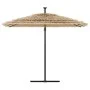 Sombrilla de jardín con LEDs poste acero marrón 269x269x235 cm de , Sombrillas - Ref: Foro24-4005087, Precio: 148,76 €, Descu...