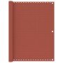 Toldo para balcón HDPE terracota 120x500 cm de vidaXL, Sombrillas - Ref: Foro24-310954, Precio: 22,32 €, Descuento: %