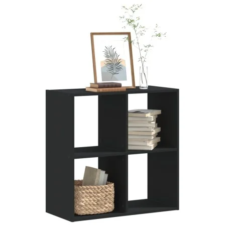 Engineered wood black shelf 68.5x32x68.5 cm by , Bookcases and shelves - Ref: Foro24-852826, Price: 48,78 €, Discount: %