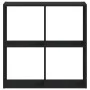 Engineered wood black shelf 68.5x32x68.5 cm by , Bookcases and shelves - Ref: Foro24-852826, Price: 48,78 €, Discount: %