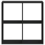 Estantería madera de ingeniería negro 68,5x32x68,5 cm de , Librerías y estanterías - Ref: Foro24-852826, Precio: 50,51 €