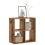 Regal aus Holzwerkstoff in verwitterter Farbe, 68,5x32x68,5 cm. von , Bücherregale und Regale - Ref: Foro24-852832, Preis: 61...