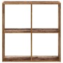 Regal aus Holzwerkstoff in verwitterter Farbe, 68,5x32x68,5 cm. von , Bücherregale und Regale - Ref: Foro24-852832, Preis: 63...