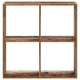 Regal aus Holzwerkstoff in verwitterter Farbe, 68,5x32x68,5 cm. von , Bücherregale und Regale - Ref: Foro24-852832, Preis: 61...