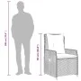Gartenmöbel-Set 3-teilig aus synthetischem Rattan mit beigen Kissen von , Gartensets - Ref: Foro24-3262774, Preis: 357,24 €, ...
