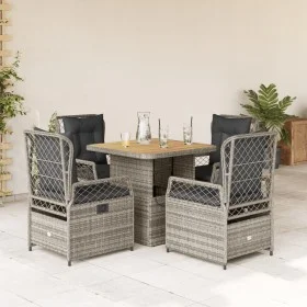 5-piece garden dining set with gray synthetic rattan cushions by , Garden sets - Ref: Foro24-3262914, Price: 490,04 €, Discou...
