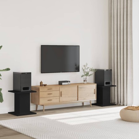 Speaker stands 2 units engineered wood black 30x30x40 cm by , Speaker stands - Ref: Foro24-852646, Price: 47,32 €, Discount: %