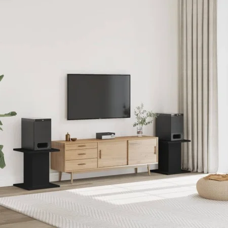 Speaker stands 2 units engineered wood black 30x30x40 cm by , Speaker stands - Ref: Foro24-852646, Price: 50,93 €, Discount: %