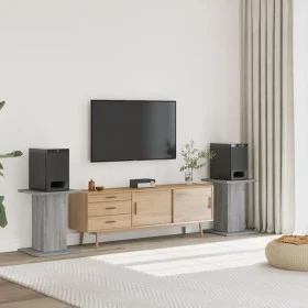 Speaker stands 2 units gray Sonoma wood 30x30x60 cm by , Speaker stands - Ref: Foro24-852659, Price: 49,99 €, Discount: %