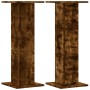Lautsprecherständer 2 Stück aus geräucherter Eiche 30x30x80 cm. von , Lautsprecherständer - Ref: Foro24-852667, Preis: 67,41 ...