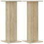Lautsprecherständer 2 Stück Eichenholz Sonoma 30x30x80 cm von , Lautsprecherständer - Ref: Foro24-852665, Preis: 67,31 €, Rab...